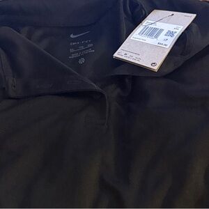 Woman's Nike Dry Fit Black Golf Shirt